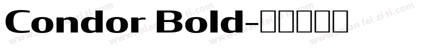 Condor Bold字体转换